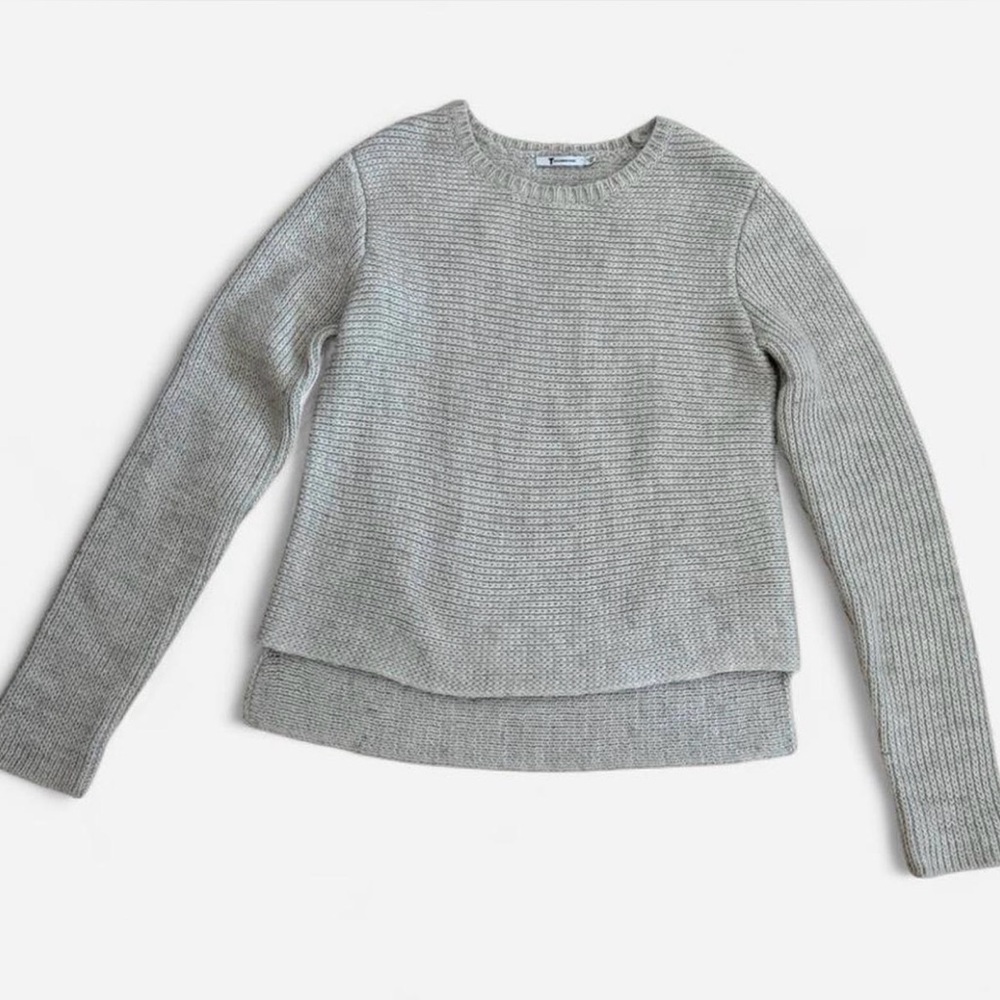 Alexander Wang Light Gray Crew Neck Sweater